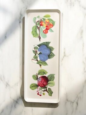 Vintage Portmeirion Pomona Susan Williams-Ellis Fruit Melamine Canapé Tray